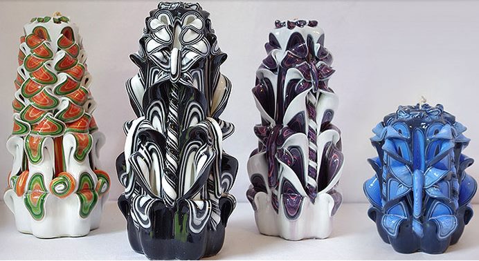 Bougies décoratives pour décorer l'intérieur de la pièce