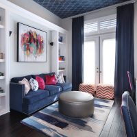 Conception de salon haut de plafond