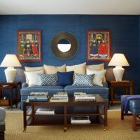 Coussins décoratifs dans l'aménagement intérieur du salon