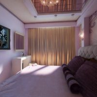 Conception d'une chambre étroite dans un appartement d'un immeuble de plusieurs étages