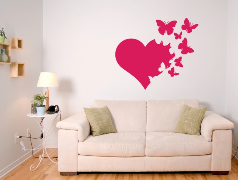 Décoration murale DIY sur le canapé