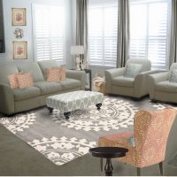 Salon design avec mobilier gris