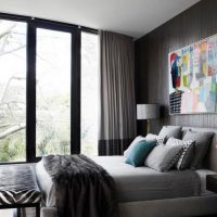 Mur gris à l'intérieur de la chambre