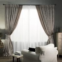 Rideaux de décoration de fenêtre avec des micros