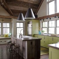 Cuisine élégante dans une maison de campagne