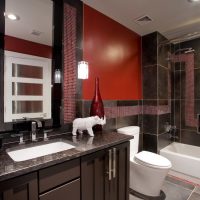 Design de salle de bain dans un style contemporain