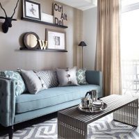 Salon dans un appartement avec balcon