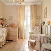 Chambre d'enfant pour fille de couleur beige
