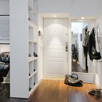 Entrée de style scandinave dans une maison à panneaux