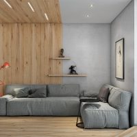 Décorer le mur du salon avec des lattes en bois