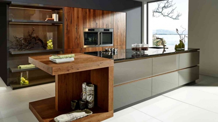 Interior de cocina alemana.