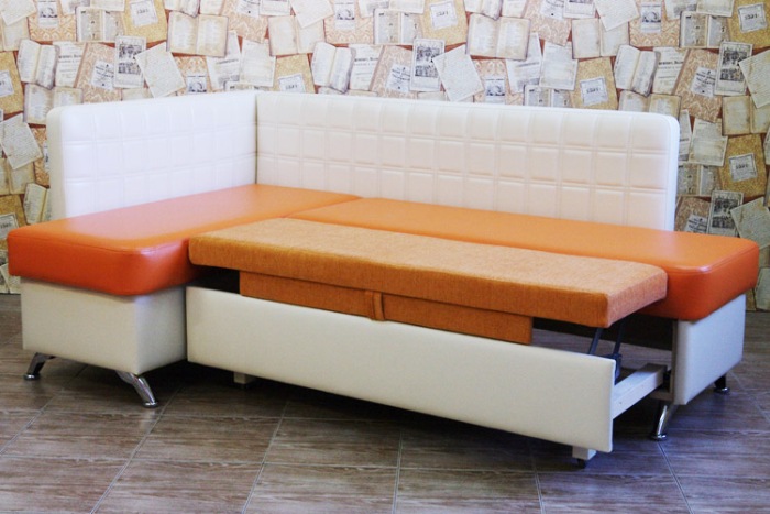 Canapé avec une couchette.