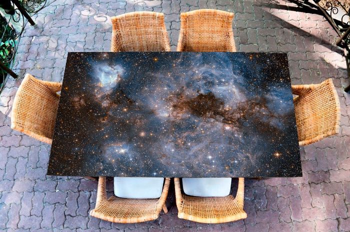Autocollant de la table de la cuisine.