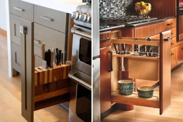 Sistemas de elevación en la cocina.
